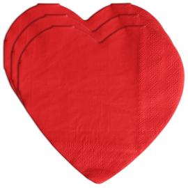 Syd&auml;met Paperilautasliinat Punainen 33 cm 16-kpl