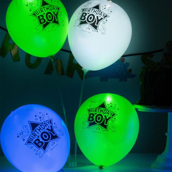 LED Ilmapallot Birthday Boy