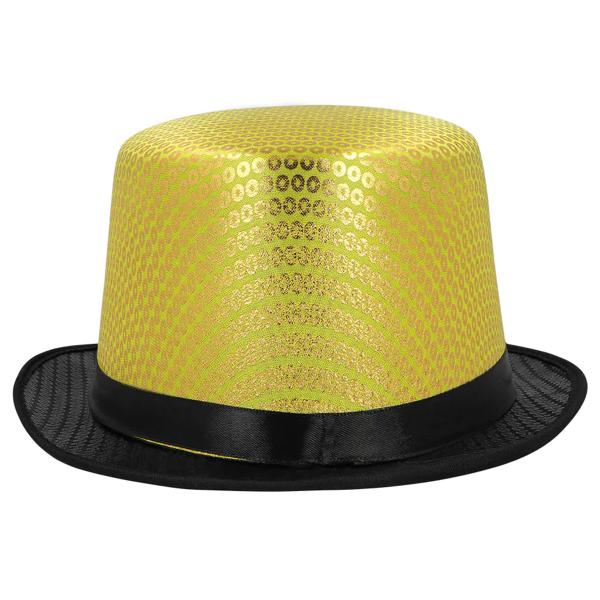 Paljettihattu Musta/Kulta