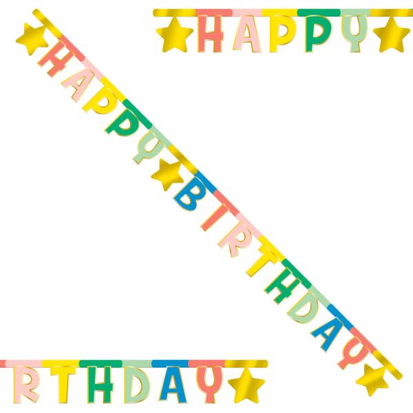 Kirjainnauha Happy Birthday Retro