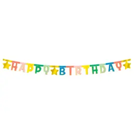 Kirjainnauha Happy Birthday Retro