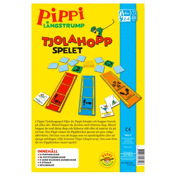 Pippi Tjolahopp Liikuntapeli Peppi ruotsinkielinen