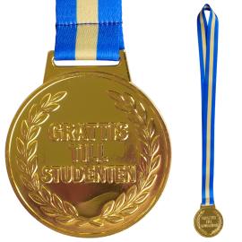 Kultamitali Nauhalla Grattis Till Studenten 6,3 cm