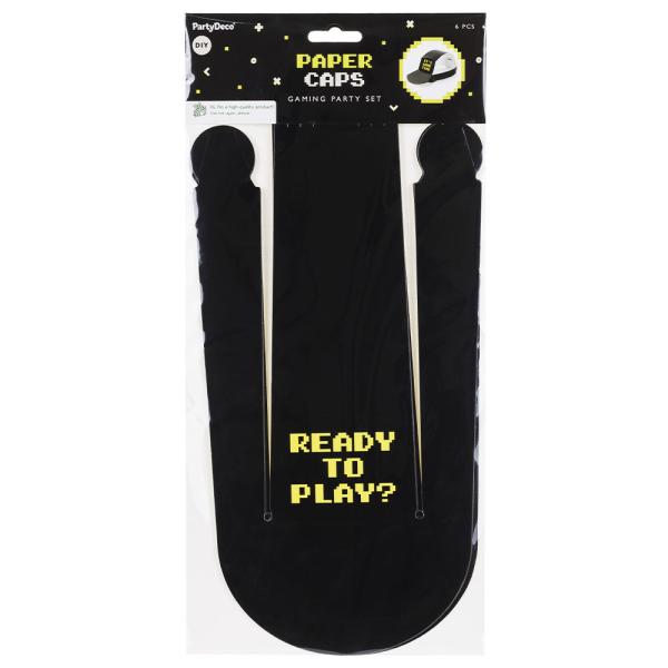Paperilippis Gamer Musta 6 kpl