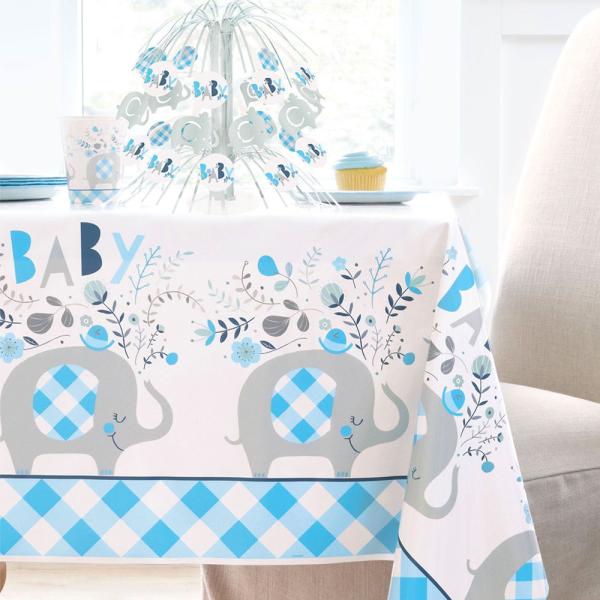 Babyshower Elefantti Pöytäkoriste Sininen