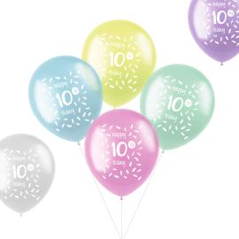 Ilmapallot Pastelli Happy Birthday 10