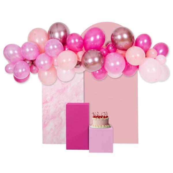 Ilmapalloviirinauha Dazzling Pink 62 kpl
