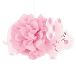 Babyshower Ripustettava Koristeet Elefantti Vaaleanpunainen