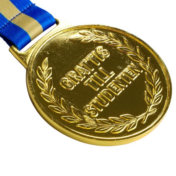 Kultamitali Nauhalla Grattis Till Studenten 6,3 cm