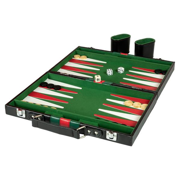 Backgammon Peli Nahkasalkku