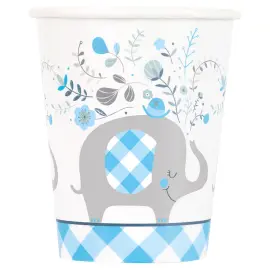 Babyshower Pahvimukit Elefantti Sininen