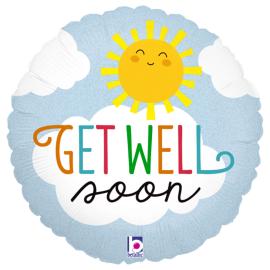 Get Well Soon Holografinen Folioilmapallo