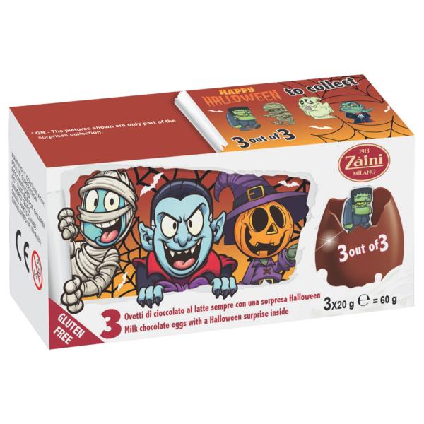 Halloween Suklaamuna Yllätyksellä 3-kpl