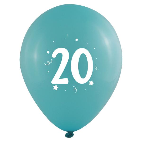 Numeroilmapallot 20 Värivalikoima