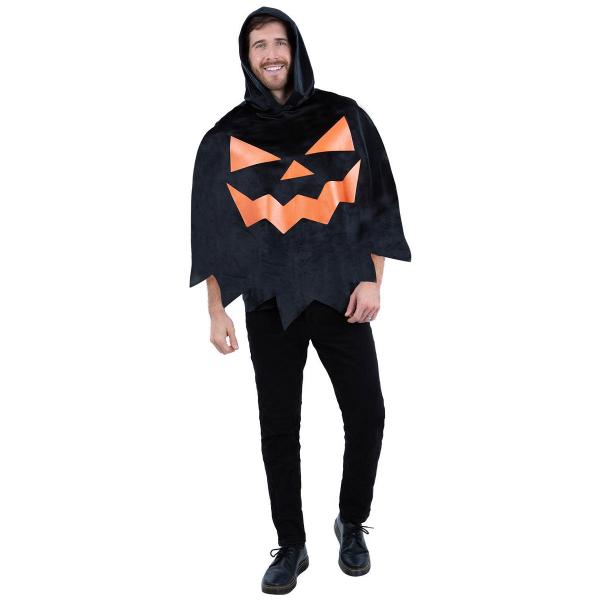 Musta Poncho Halloween-kurpitsa
