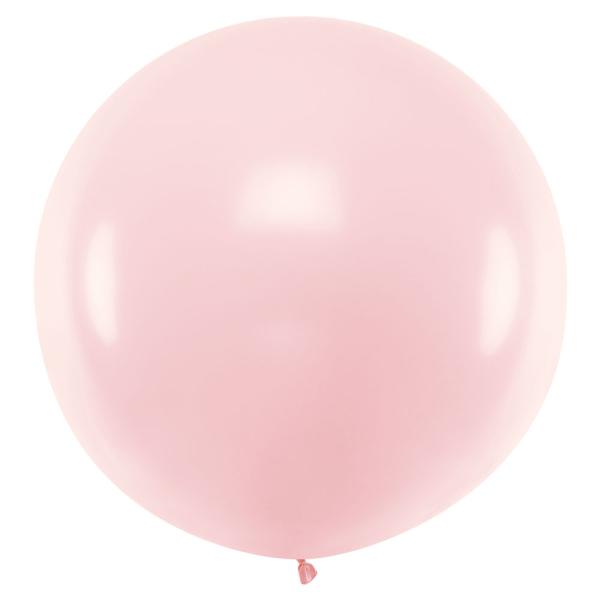 Jättimäinen Lateksi-ilmapallo Pastellipinkki