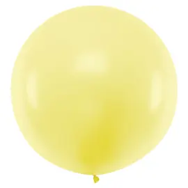 Jättimäinen Lateksi-ilmapallo Pastellikeltainen