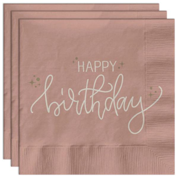 Servetit Happy Birthday Kermapinkki 20 kpl