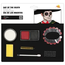 Day of the Dead Meikkisetti Musta/Punainen/Valkoinen