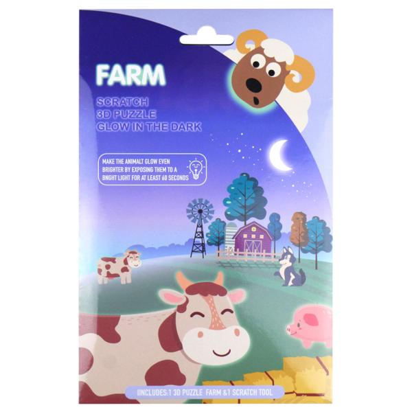 3D Raaputuspalapeli Maatilan Eläimet