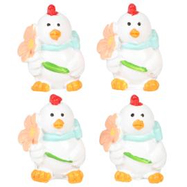 Kana Valkoinen 2x3cm 4 kpl