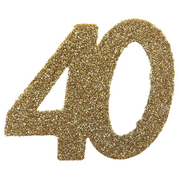 Kimallekonfetti 40 v Kulta