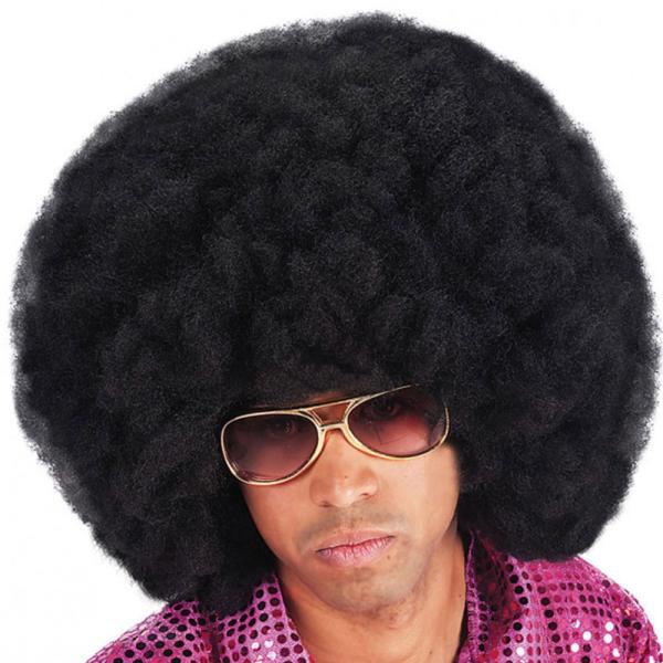 Musta Afro Peruukki 40 cm