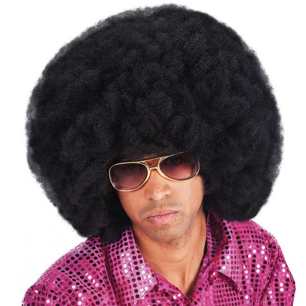 Musta Afro Peruukki 40 cm