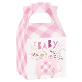 Babyshower Elefantti Lahjarasia Vaaleanpunainen