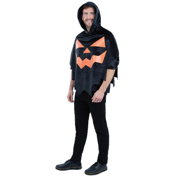 Musta Poncho Halloween-kurpitsa