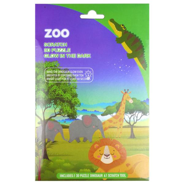 3D Raaputuspalapeli Eläintarha