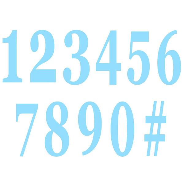 Itsekiinnittyvät Numerot Siniset 12 kpl
