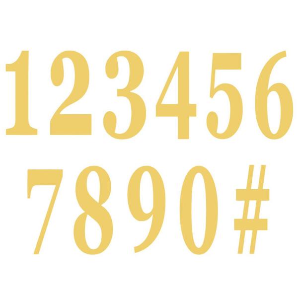 Itsekiinnittyvät Numerot Kulta 12 kpl