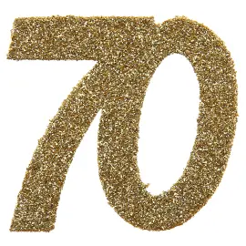 Kimallekonfetti 70 vuotta Kulta