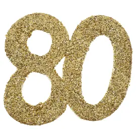 Kimallekonfetti 80 vuotta Kulta