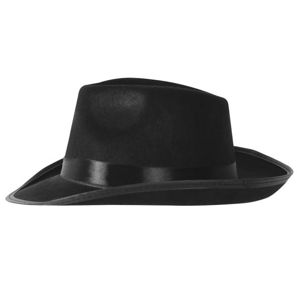 Gangsterihattu Premium Musta