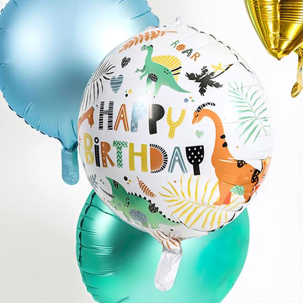 Folioilmapallo Happy Birthday Dinosaurukset