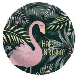 Folioilmapallo Happy Birthday Flamingot