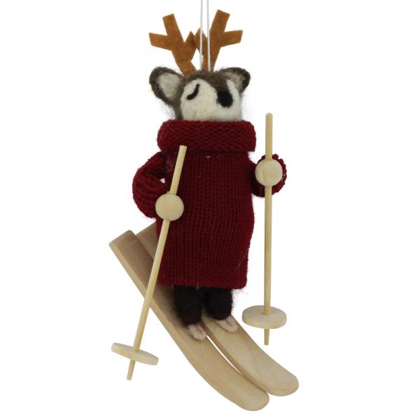 Joulukuusenkoriste Poro Punainen