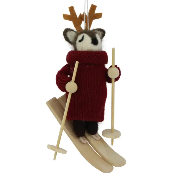 Joulukuusenkoriste Poro Punainen