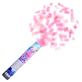 Konfettitykki Boy or Girl Pinkki