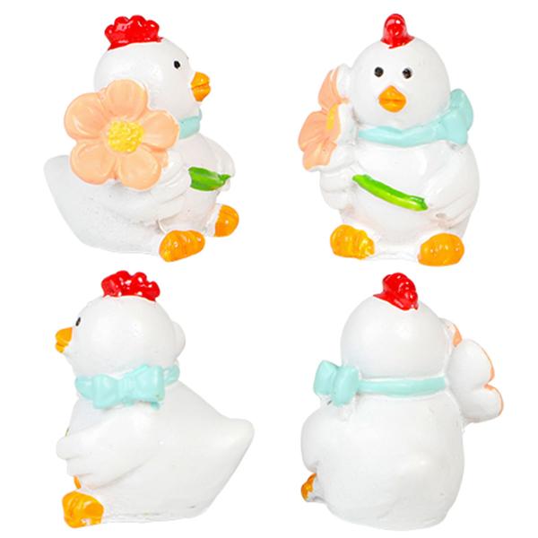 Kana Valkoinen 2x3cm 4 kpl