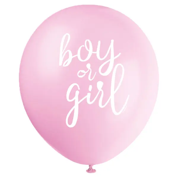 Boy or Girl Ilmapallot Sininen & Vaaleanpunainen