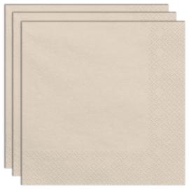 Paperiservetit Beige 20 kpl