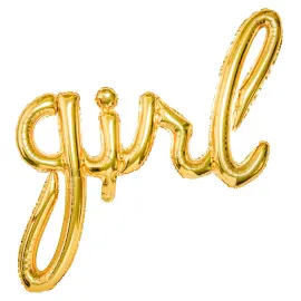 Girl Kulta Folioilmapallo