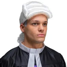 Tuomari Peruukki Valkoinen