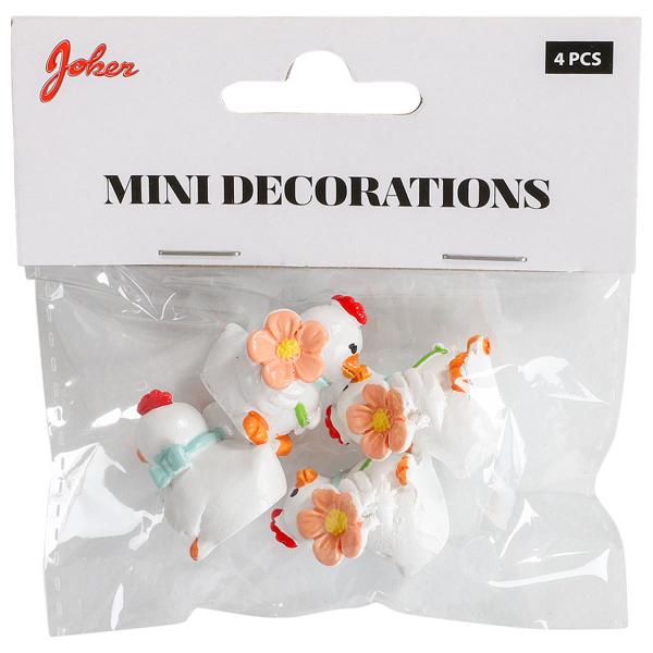 Kana Valkoinen 2x3cm 4 kpl