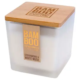 Tuoksukynttilä Cedarwood & Valkoinen Myski Suuri