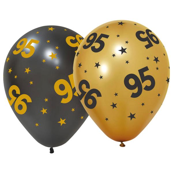 Lateksiilmapallot Tähdillä ja Numerolla 95, 6 kpl