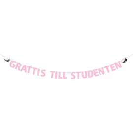 Grattis Till Studenten K&ouml;ynn&ouml;s Vaaleanpunainen